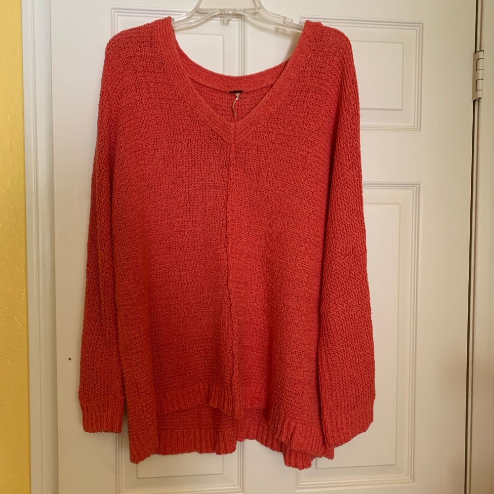 Free People Oversized Chunky Knit Sweater - Picture 2 of 6